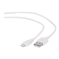 Bilde av Cablexpert - Lightning-kabel - USB hann til Lightning hann - 2 m - skjermet - hvit PC tilbehør - Kabler og adaptere - Datakabler