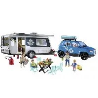 Bilde av Campingvogn med bil Playmobil Byggesett Family Fun 71423 Byggesett
