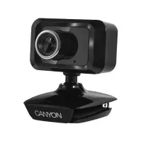 Bilde av Canyon CNE-CWC1, 1,3 MP, 1600 x 1200 piksler, 30 fps, USB 2.0, Svart, Festeklemme/Stativ PC tilbehør - Skjermer og Tilbehør - Webkamera