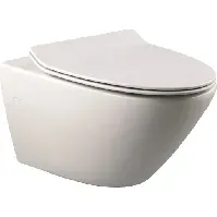 Bilde av Cassøe Spring vegghengt toalett, uten skyllekant, hvit Baderom > Toalettet