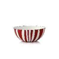 Bilde av Cathrineholm Bolle Stripete Rød 18 cm Hjem og hage - Kjøkken og spisestue - Servise og bestikk - Serveringsartikler - Punchboller
