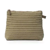 Bilde av Ceannis Cosmetic M Taupe Soft Quilted Stripes Taupe Accessories - Toalettmappe