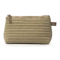 Bilde av Ceannis Cosmetic S Taupe Soft Quilted Stripes Taupe Accessories - Toalettmappe