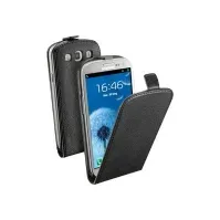 Bilde av Cellular Line FLAP ESSENTIAL - Eske for mobiltelefon - økolær - svart - for Samsung Galaxy S II Tele & GPS - Mobilt tilbehør - Deksler og vesker