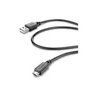 Bilde av Cellularline Micro-USB - USB A 1m M/M, 1,15 m, USB A, Micro-USB B, USB 2.0, Hankjønn/hankjønn, Sort PC tilbehør - Kabler og adaptere - Datakabler