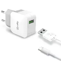Bilde av Celly USB-laddare USB-C 2,4A Rask Ladere og kabler,Elektronikk,Ladere &amp; kabler