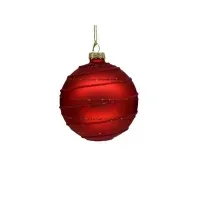 Bilde av Christmas_To Glass Ornaments. Red. 8 Cm. 4 Pcs Belysning - Annen belysning - Julebelysning