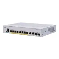 Bilde av Cisco Business 250 Series CBS250-8FP-E-2G - Switch - L3 - smart - 8 x 10/100/1000 (PoE+) + 2 x kombo-SFP - rackmonterbar - PoE+ (120 W) PC tilbehør - Nettverk - Switcher