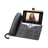 Bilde av Cisco IP Phone 8845 - IP-videotelefon - med digitalkamera, Bluetooth-grensesnitt - SIP, SDP - 5 linjer - koksgrå - TAA-samsvar Tele & GPS - Fastnett & IP telefoner - IP-telefoner