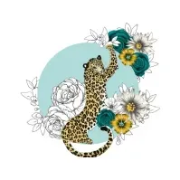 Bilde av Clear Creation Karnet Swarovski kwadrat Gepard kwiaty (CL1424) Barn & Bolig - Dekorasjon - Gaveartikler
