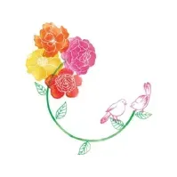 Bilde av Clear Creation Swarovski Pass Square Colorful Flowers (CL2617) Barn & Bolig - Dekorasjon - Gaveartikler