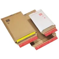 Bilde av ColomPac postpose, laget av brun bølgepapp, indre mål: (B)250 x (D)360 x (H)-50 mm - 20 stk (CP 010.06) Papir & Emballasje - Konvolutter og poser - Konvolutter
