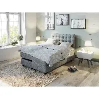 Bilde av Comfort regulerbar seng 140x200 - lys grå