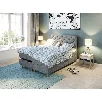Bilde av Comfort regulerbar seng 160x200 - lys grå