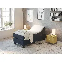 Bilde av Comfort regulerbar seng 90x200 - mørk blå