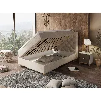 Bilde av Comfort seng med oppbevaring 140x200 - sand