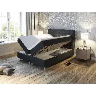 Bilde av Comfort seng med oppbevaring 160x200 - antrasitt