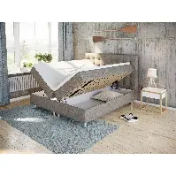 Bilde av Comfort seng med oppbevaring 160x200 - beige