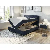 Bilde av Comfort seng med oppbevaring 180x210 - mørk blå
