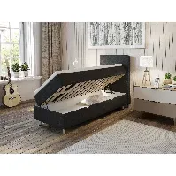 Bilde av Comfort seng med oppbevaring 80x200 - antrasitt