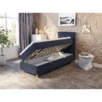 Bilde av Comfort seng med oppbevaring 80x200 - mørk blå
