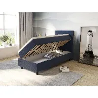 Bilde av Comfort seng med oppbevaring 90x200 - mørk blå