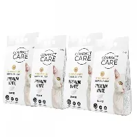 Bilde av Compact Care Premium White Unscented 4 x 10kg Katt - Kattesand