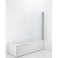 Bilde av Contura Shower Space badekarsvegg, 79 cm, klart glass, aluminium profil Baderom > Dusjen