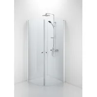 Bilde av Contura Shower Space dusjdør, 72,3 cm, klart glass, hvit profil Baderom > Dusjen