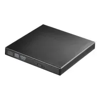 Bilde av CoreParts Portable Slim - Platestasjon - CD-RW- / DVD-ROM-kombinasjon - 24x10x24x/8x - USB 2.0 - ekstern - svart PC-Komponenter - Harddisk og lagring - Optisk driver