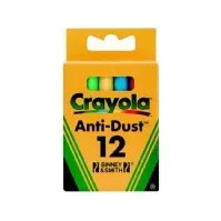 Bilde av Crayola 12 coloured chalk, 12 stykker, Multi, 12 farger Skole og hobby - Faste farger - Fargekritt til skolebruk