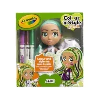 Bilde av Crayola Doll Color'n'Style Friends Jade CRAYOLA Leker - Figurer og dukker