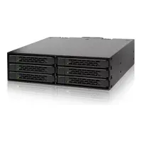 Bilde av Cremax ICY Dock MB996SP-6SB - Lagringsdrevhylse - 2.5 - matt svart PC-Komponenter - Harddisk og lagring - NAS