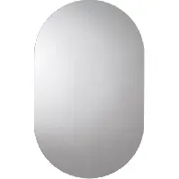 Bilde av Croydex ovalt speil u/ramme, Hang'n'lock, 65x40 cm Baderom > Innredningen