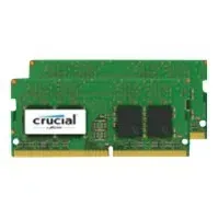 Bilde av Crucial - DDR4 - sett - 16 GB: 2 x 8 GB - SO DIMM 260-pin - 2400 MHz / PC4-19200 - CL17 - 1.2 V - ikke-bufret - ikke-ECC PC-Komponenter - RAM-Minne