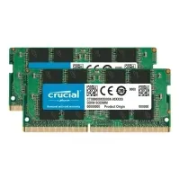 Bilde av Crucial - DDR4 - sett - 16 GB: 2 x 8 GB - SO DIMM 260-pin - 3200 MHz / PC4-25600 - CL22 - 1.2 V - ikke-bufret - ikke-ECC PC-Komponenter - RAM-Minne