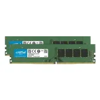 Bilde av Crucial - DDR4 - sett - 32 GB: 2 x 16 GB - DIMM 288-pin - 3200 MHz / PC4-25600 - CL22 - 1.2 V - ikke-bufret - ikke-ECC PC-Komponenter - RAM-Minne
