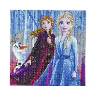 Bilde av Crystal Art Canvasbilde Frost Elsa, Anna Strikking, pynt, garn og strikkeoppskrifter