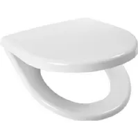 Bilde av Csslr Plus hvid toiletsæde med faste beslag - passer på Csslr Plus hængeskål VVS#814080200 Rørlegger artikler - Baderommet - Tilbehør til toaletter