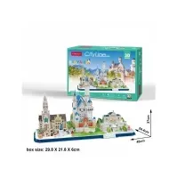 Bilde av Cubicfun Puzzle 3D City Line Bayern Leker - Spill - Gåter