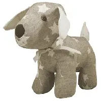 Bilde av Dørstopper - Sandfarget hund med stjerner - Høyde 23cm --Ikke synlige sider-- , Pynteting