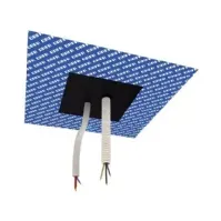 Bilde av DAFA AirStop kabelkrave 195, 195x195 mm for tætning af PE-folie dampspærre med forstanset markering for Ø80 mm dåse og ø7-22mm kabel. Ventilasjon & Klima - Ventilasjonstilbehør - Tettingsprodukter & isolering