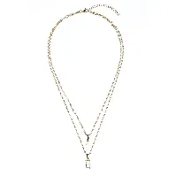 Bilde av DARK Baguette Crystal Necklace Crystal Hjem & tilbehør - Smykker - Halssmykker