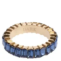 Bilde av DARK Baguette Crystal Ring Navy Blue Size 1 Hjem & tilbehør - Smykker - Ringer