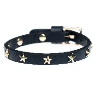 Bilde av DARK Leather Star Stud Bracelet Mini Black Hjem & tilbehør - Smykker - Armbånd