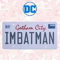 Bilde av DC Comics Batman Number Plate Tin Sign - Fan-shop