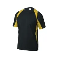 Bilde av DELTA PLUS T-Shirt polyester 160G quick-drying black and yellow XL (BALINJXG) Klær og beskyttelse - Arbeidsklær - T-skjorter