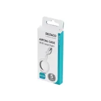 Bilde av DELTACO - Bag for airtag - henger - silikon - hvit - for Apple AirTag Helse - Pulsmåler - Tilbehør