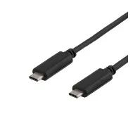 Bilde av DELTACO DELTACO DELTACO USB 3.1 kabel, Gen 1, Typ C - Typ C, 0,5m, 3A, svart Kablar