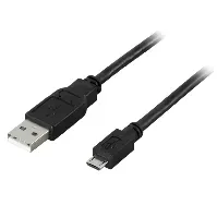 Bilde av DELTACO DELTACO USB 2.0 Type A til Micro-B USB, 5-pin, 1m, svart Ladere og kabler,Kablar,Data,Ladere &amp; kabler